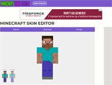 Tablet Screenshot of minecraftskineditor.net